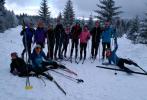 Fotky z lyžáku - Snowboarďáci a závod na běžkách